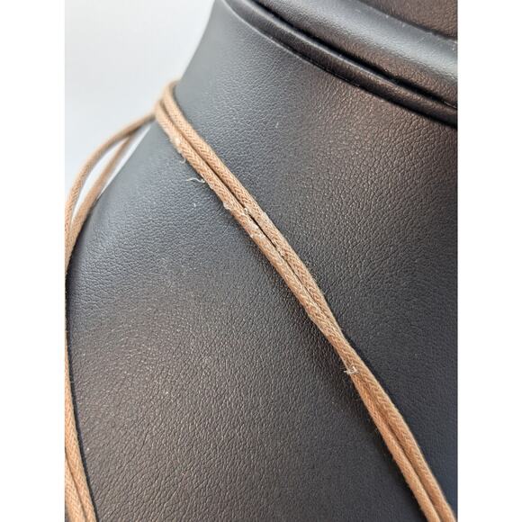 Chico's Blue Seafoam Green Convertible Draw String Pendant Necklace - Picture 6 of 7